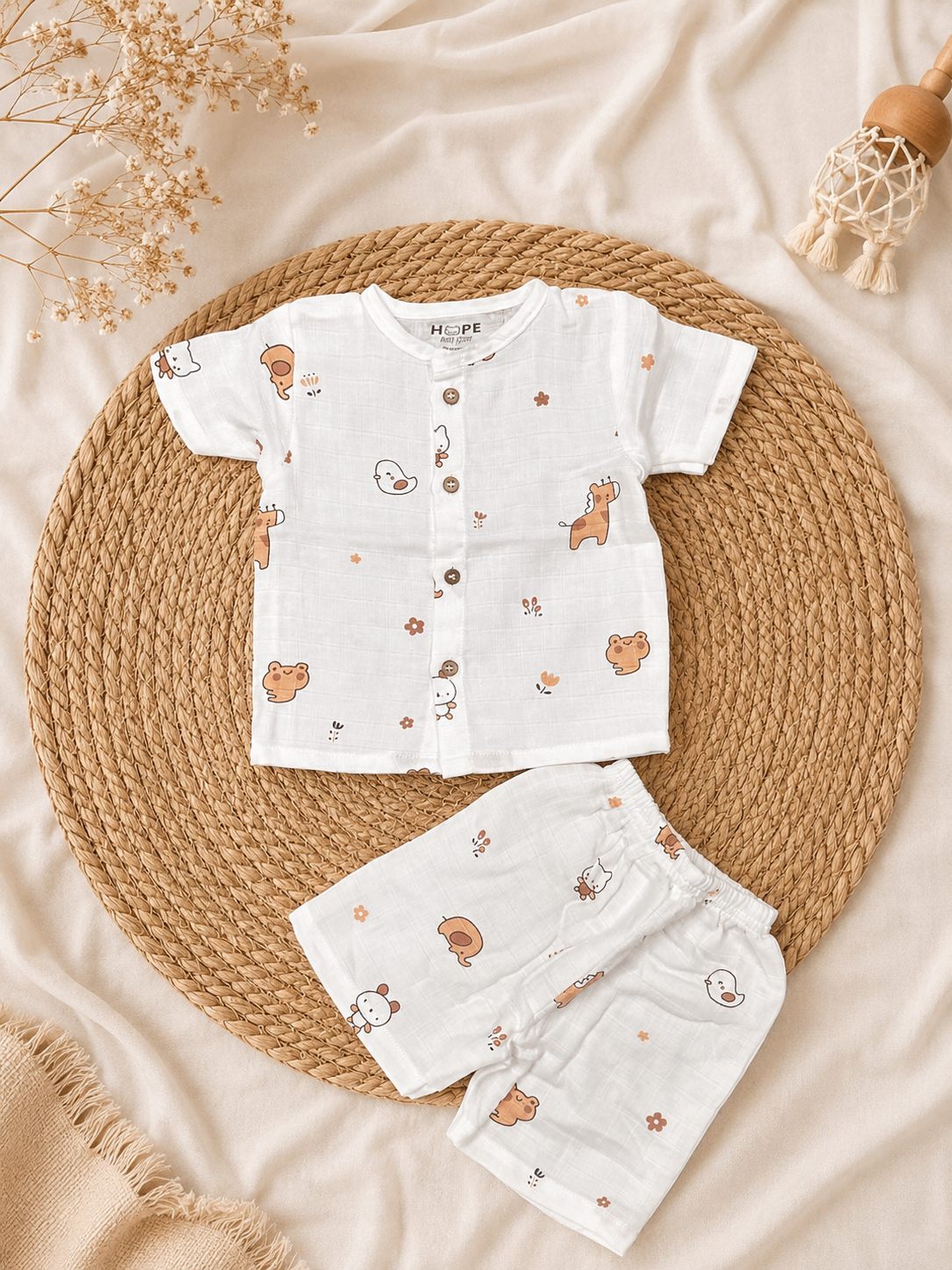Animal Themed Muslin Co-ords Set