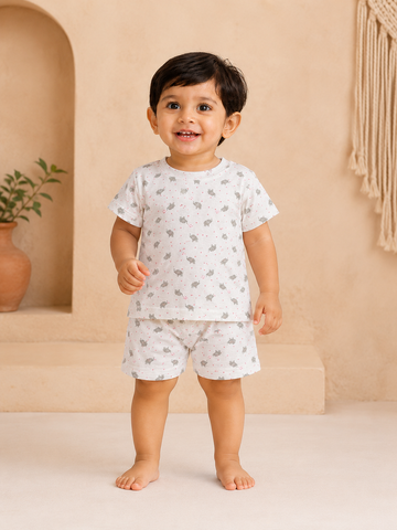Tiny Elephant Shorts Sets (1 Years  to 5 Years)