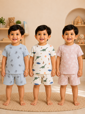Colorful Kids Shorts Set Combo |Pack of 3 |(1 Year to 5 Years)