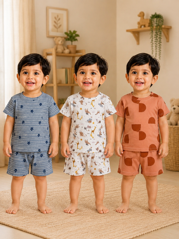 Colorful Kids Shorts Set Combo |Pack of 3 |(1 Year to 5 Years)