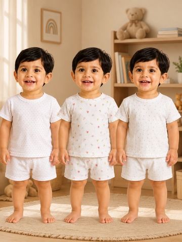 Colorful Kids Shorts Set Combo |Pack of 3 |(1 Year to 5 Years)
