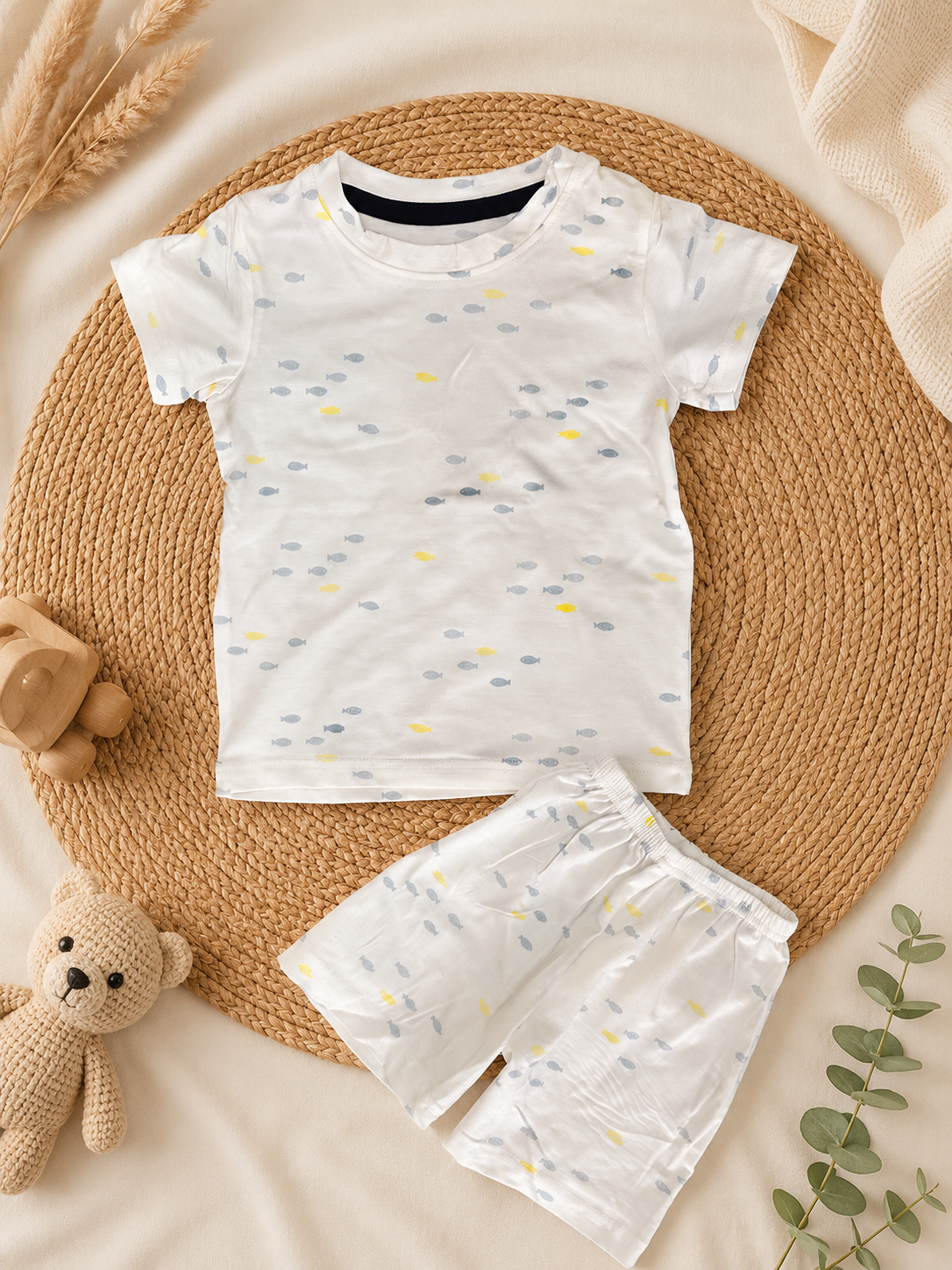 Tiny Fish Shorts Sets (1 Years  to 5 Years)
