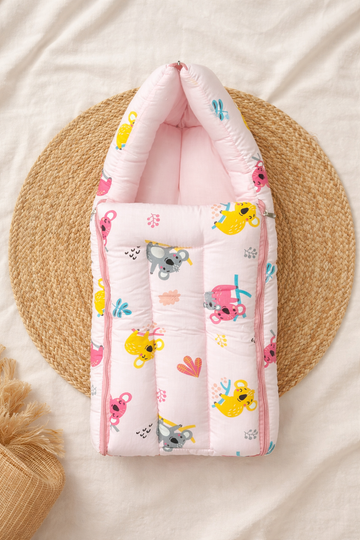 Pinkish Koala Bear  2 in 1 Cotton Carry Nest