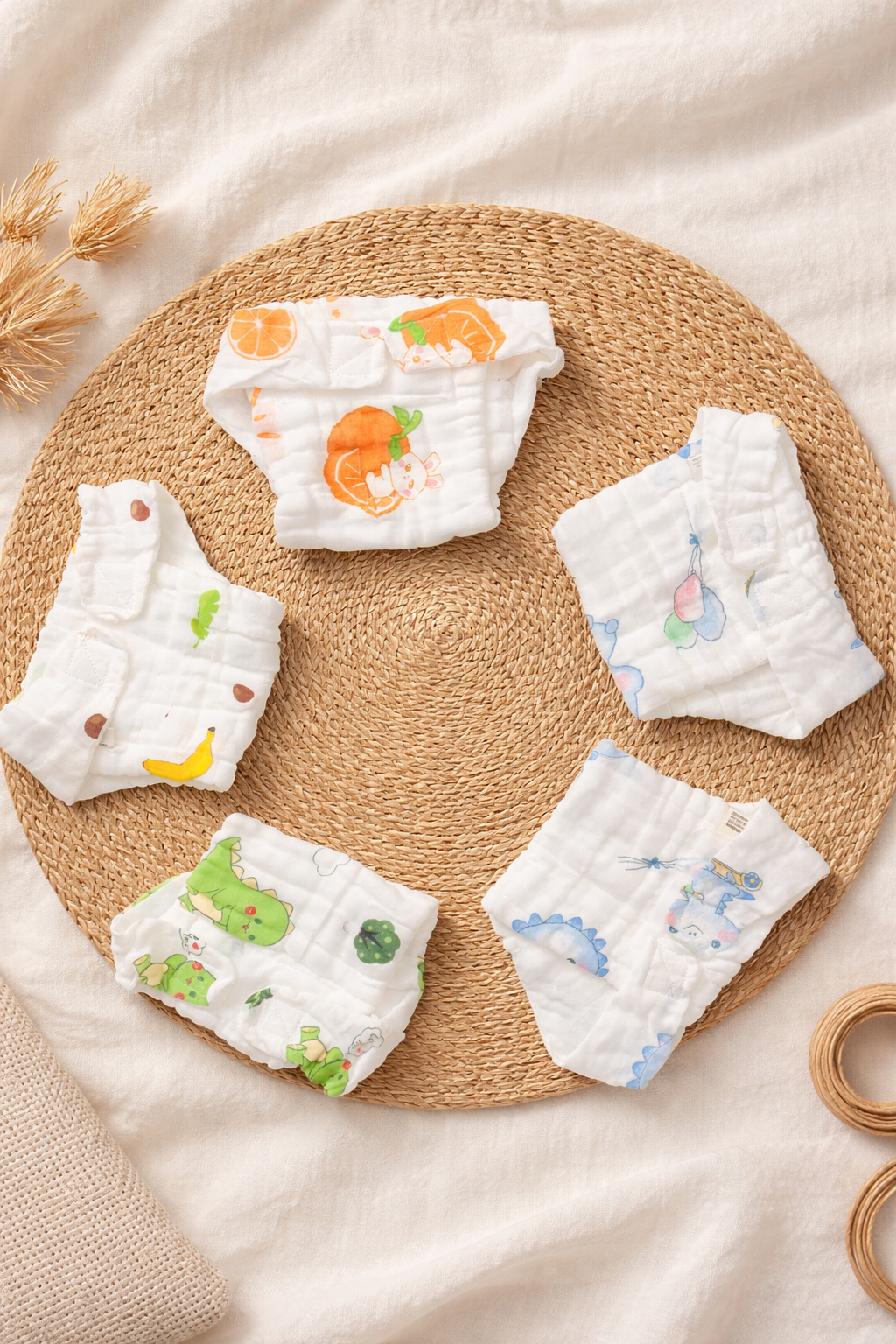6 Layer Premium Muslin Nappy 🤍 Random Prints*