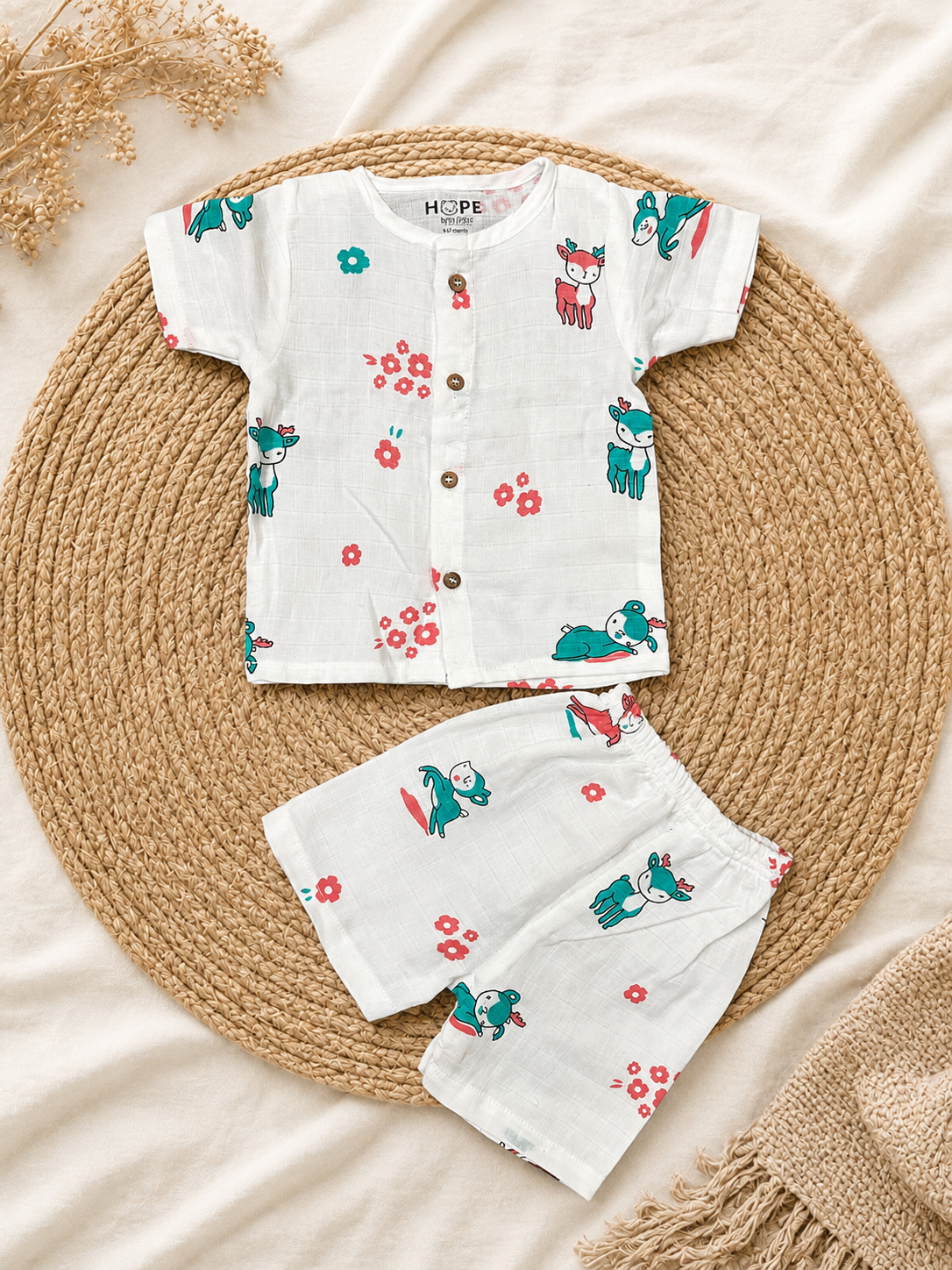 Deer Muslin Co-ords Set