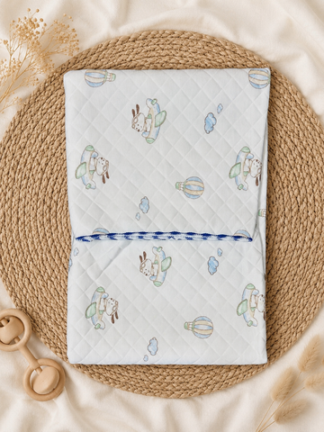 Parachute Diamond Quilt Receiving Blanket