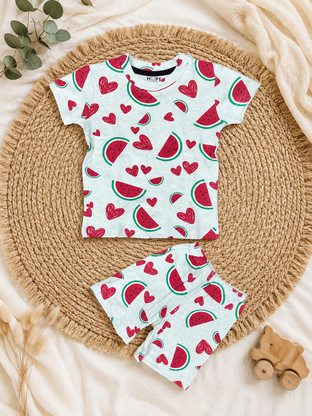 Juicy Melon Interlock Shorts Sets (2 Year to 8 Years)