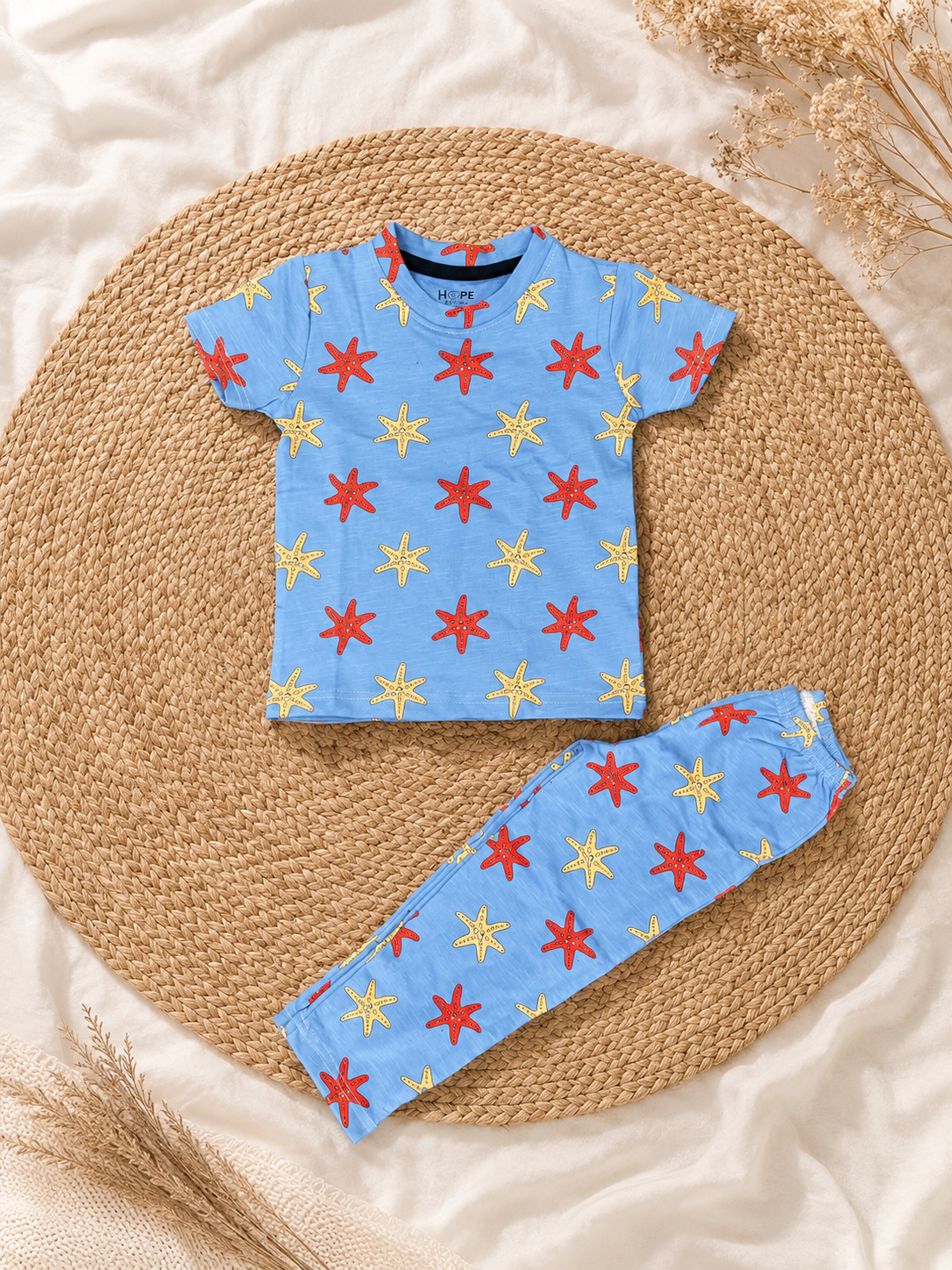 Star Fish Interlock Pant Sets (1 Year to 5 Years)