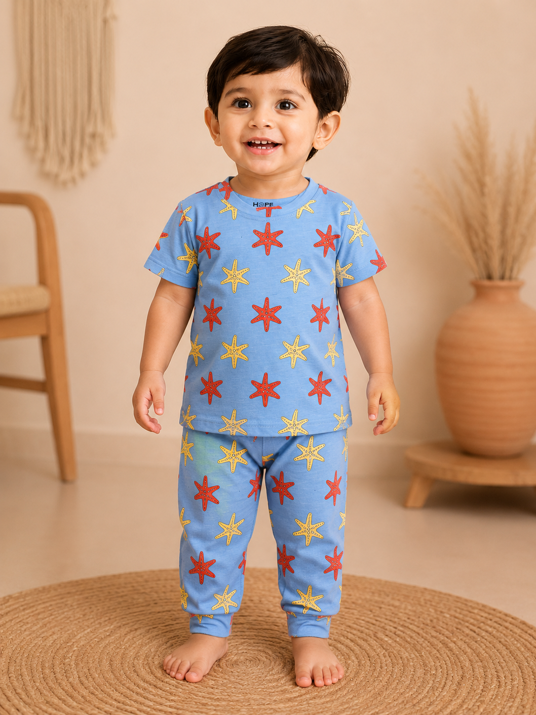 Star Fish Interlock Pant Sets (1 Year to 5 Years)