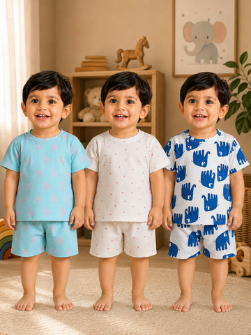 Colorful Kids Shorts Set Combo |Pack of 3 |(1 Year to 5 Years)