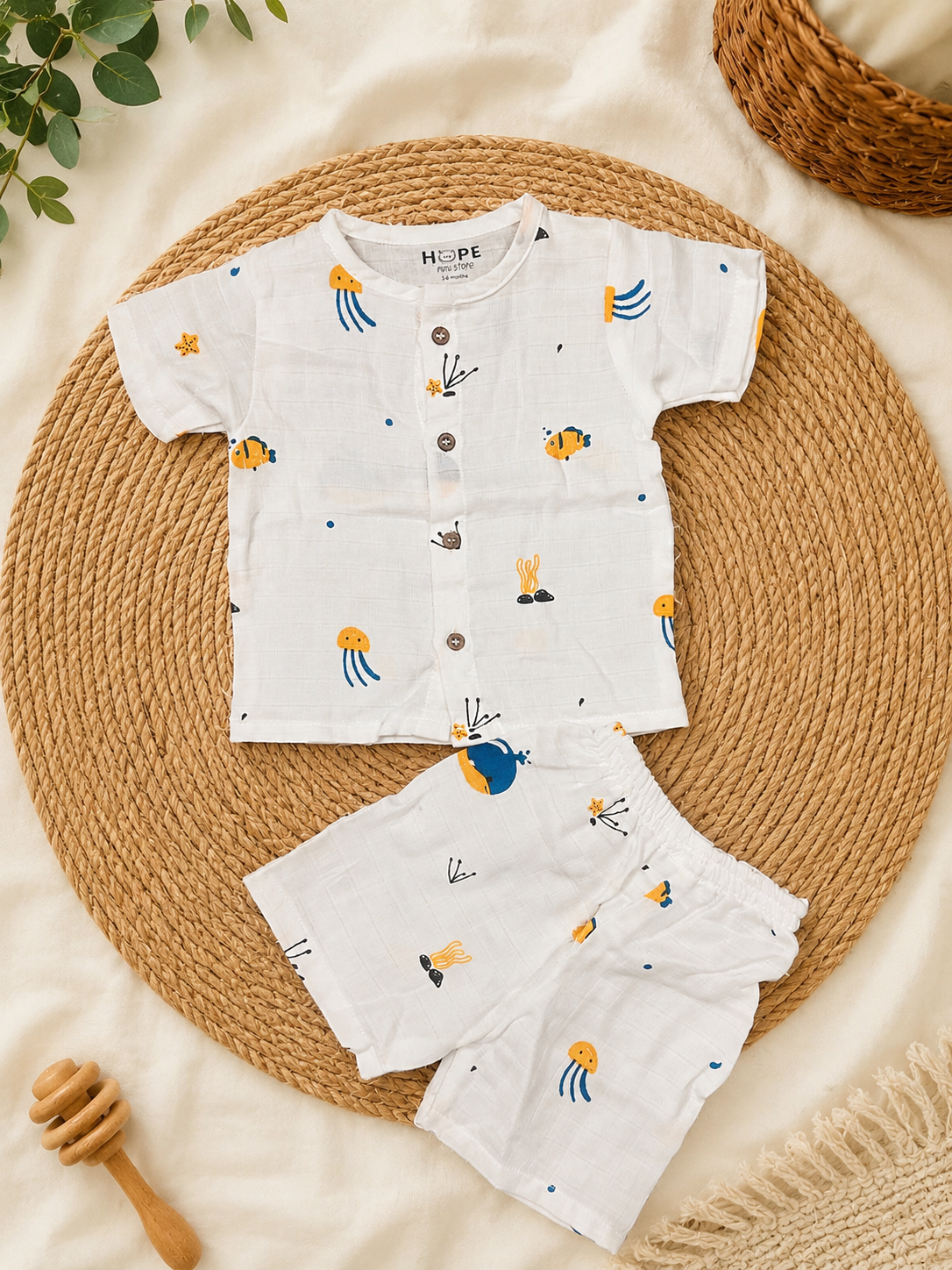 Dolphin Muslin Co-ords Set