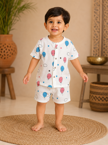 Balloon Muslin Co-ords Set