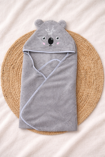 Cute Bear Hooded Baby Bath Towel