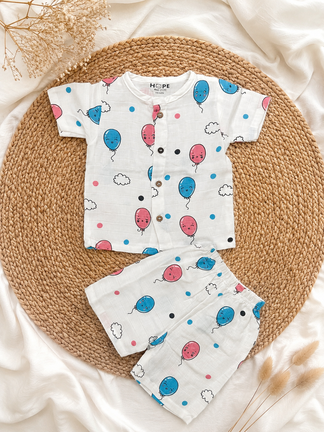 Balloon Muslin Co-ords Set