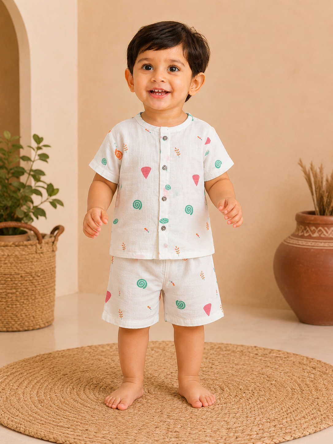 Snail Muslin Co-ords Set