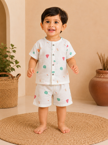 Snail Muslin Co-ords Set
