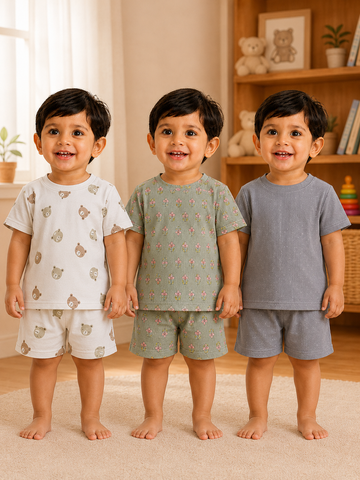 Colorful Kids Shorts Set Combo |Pack of 3 |(1 Year to 5 Years)