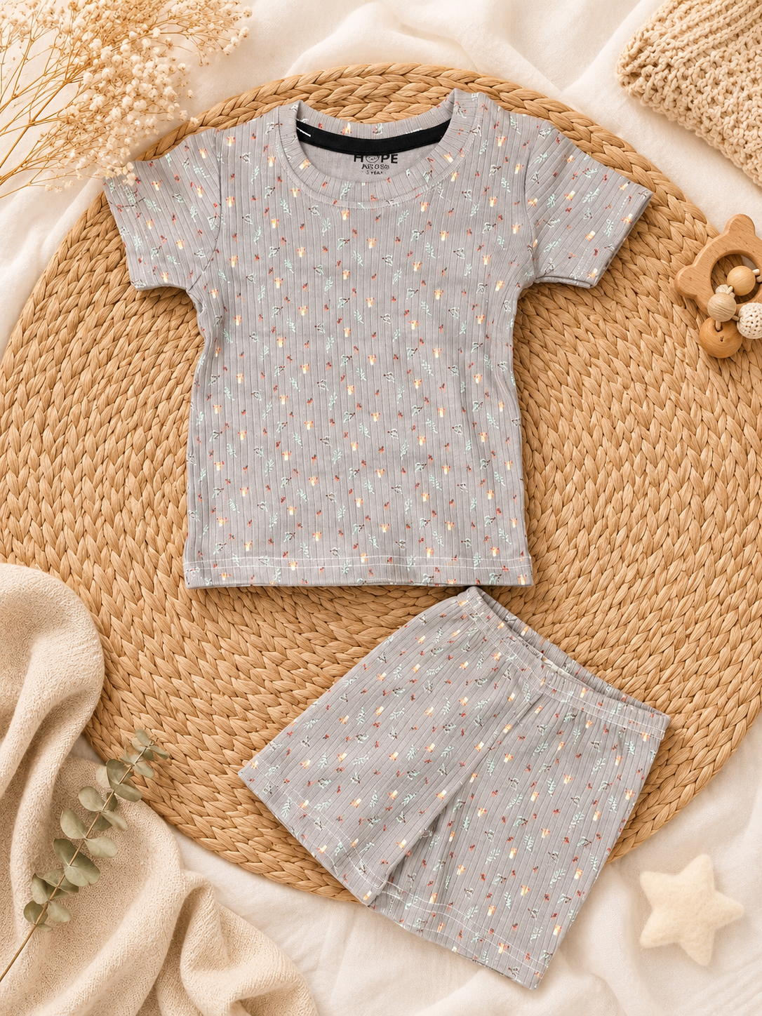 Silver Garden Shorts Sets (1 Years  to 6 Years)