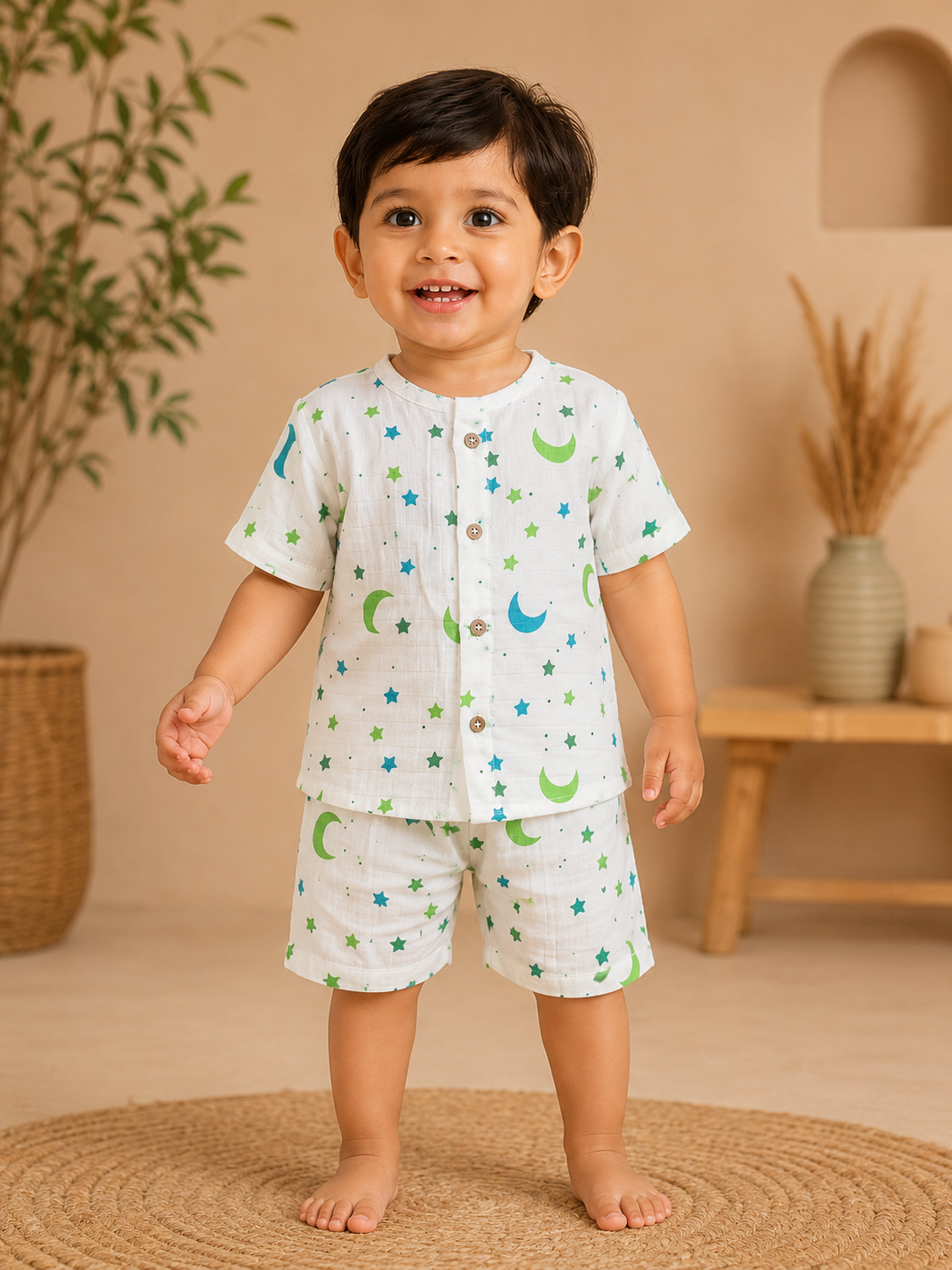 Moon & Star Muslin Co-ords Set