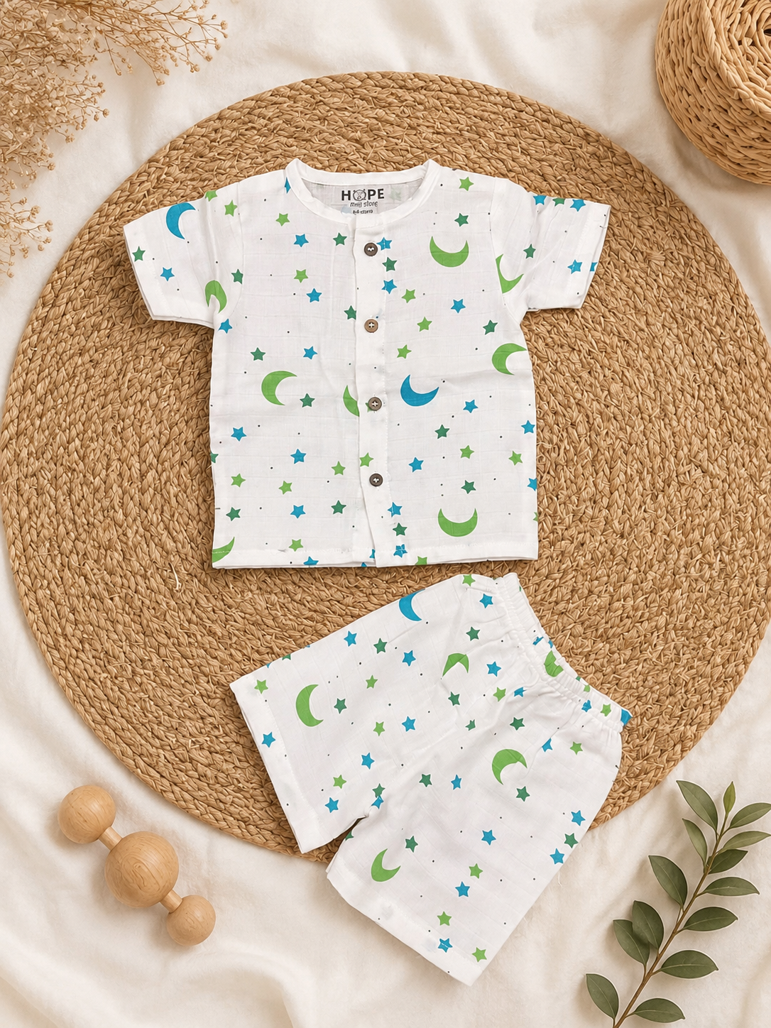 Moon & Star Muslin Co-ords Set