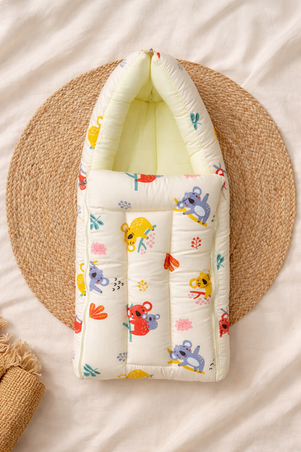 Yellow Koala Bear 2 in 1 Cotton Carry Nest