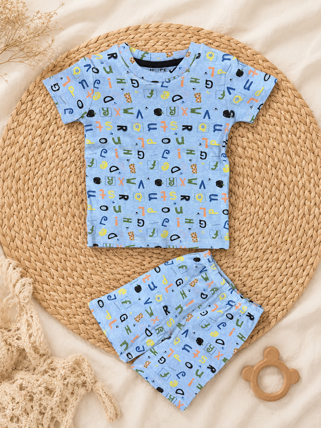 Blue Alpha Interlock Shorts Sets (2 Year to 8 Years)