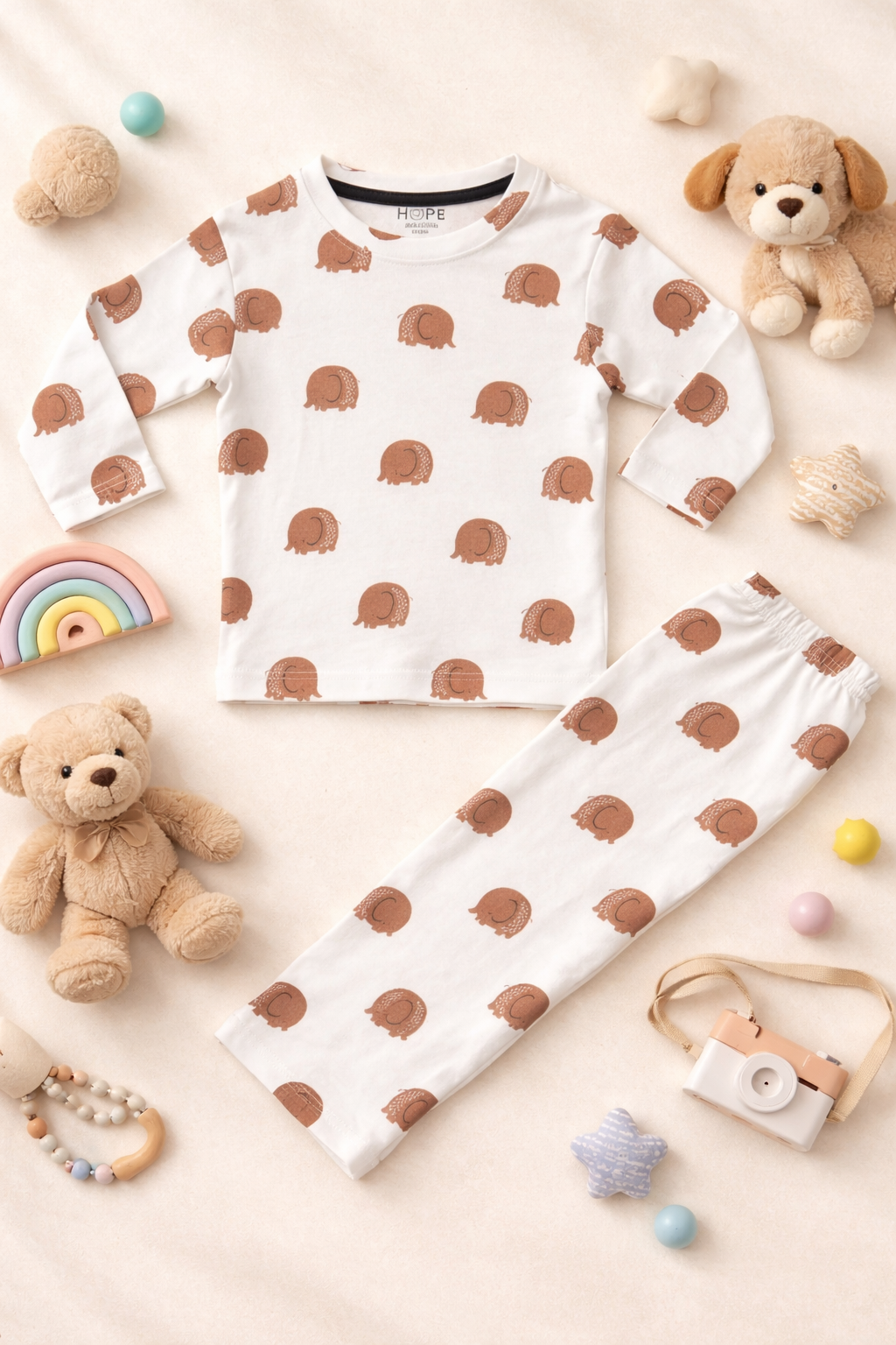 Little Elephant Print Baby Co-ord Set (6 Months to 5 Years)