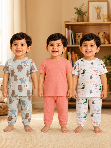 Colorful Kids Pant Set Combo |Pack of 3 |(1 Year to 5 Years)