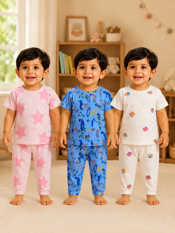 Colorful Kids Pant Set Combo |Pack of 3 |(1 Year to 5 Years)