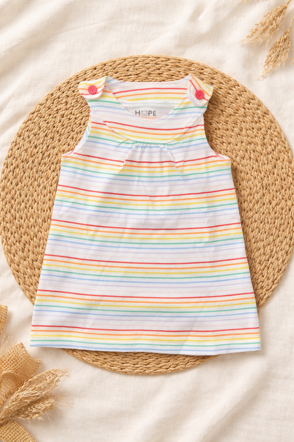 Colorful Striped Frock (1 to 3 Years)