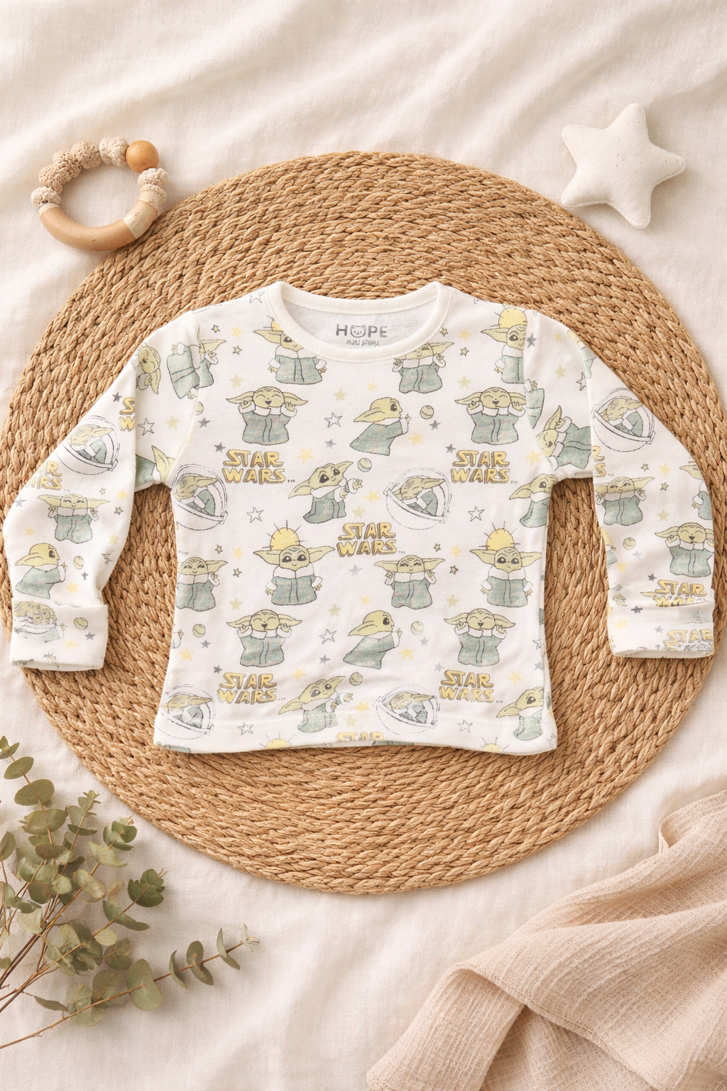 Starwars Full Sleeve T-Shirt (T-Shirt Only) (0 to 2 Years)