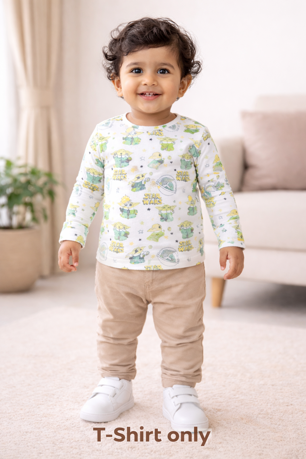 Starwars Full Sleeve T-Shirt (T-Shirt Only) (0 to 2 Years)