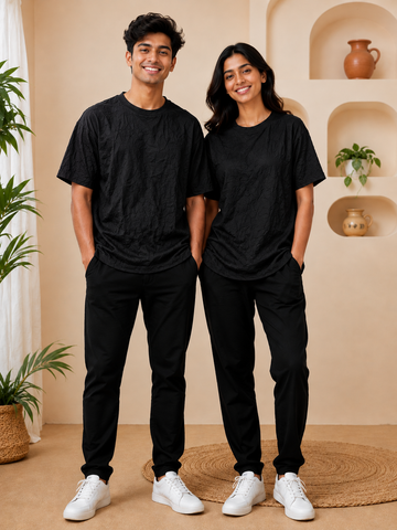 Stylish Black Over-Sized Unisex T-Shirt