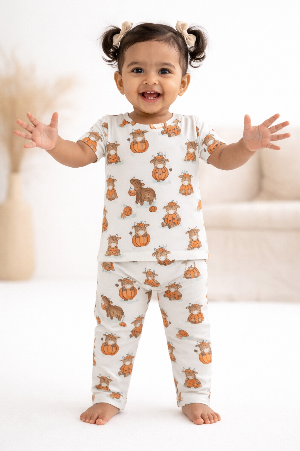 Halloween Interlock Cotton Co-Ord Sets (1 Year to 5 Years)