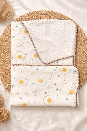 Kitty Muslin Bubble Blanket