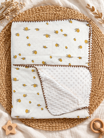 Cute Lime Muslin Bubble Blanket