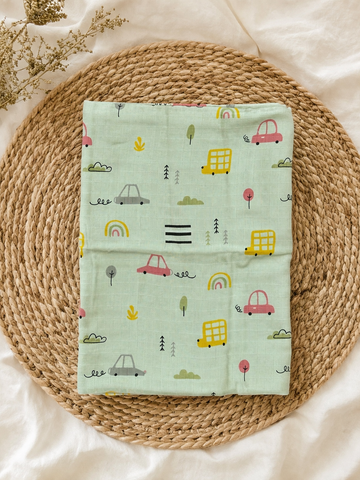 Colorful Cars Muslin Swaddle