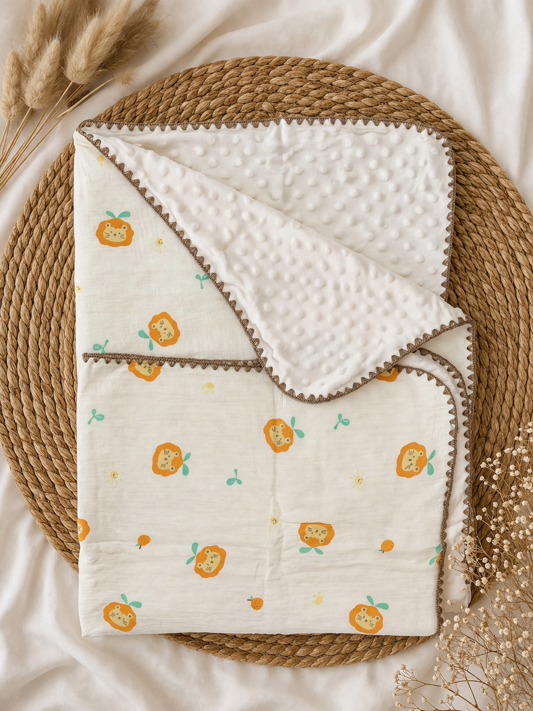 Little Simba Muslin Bubble Blanket