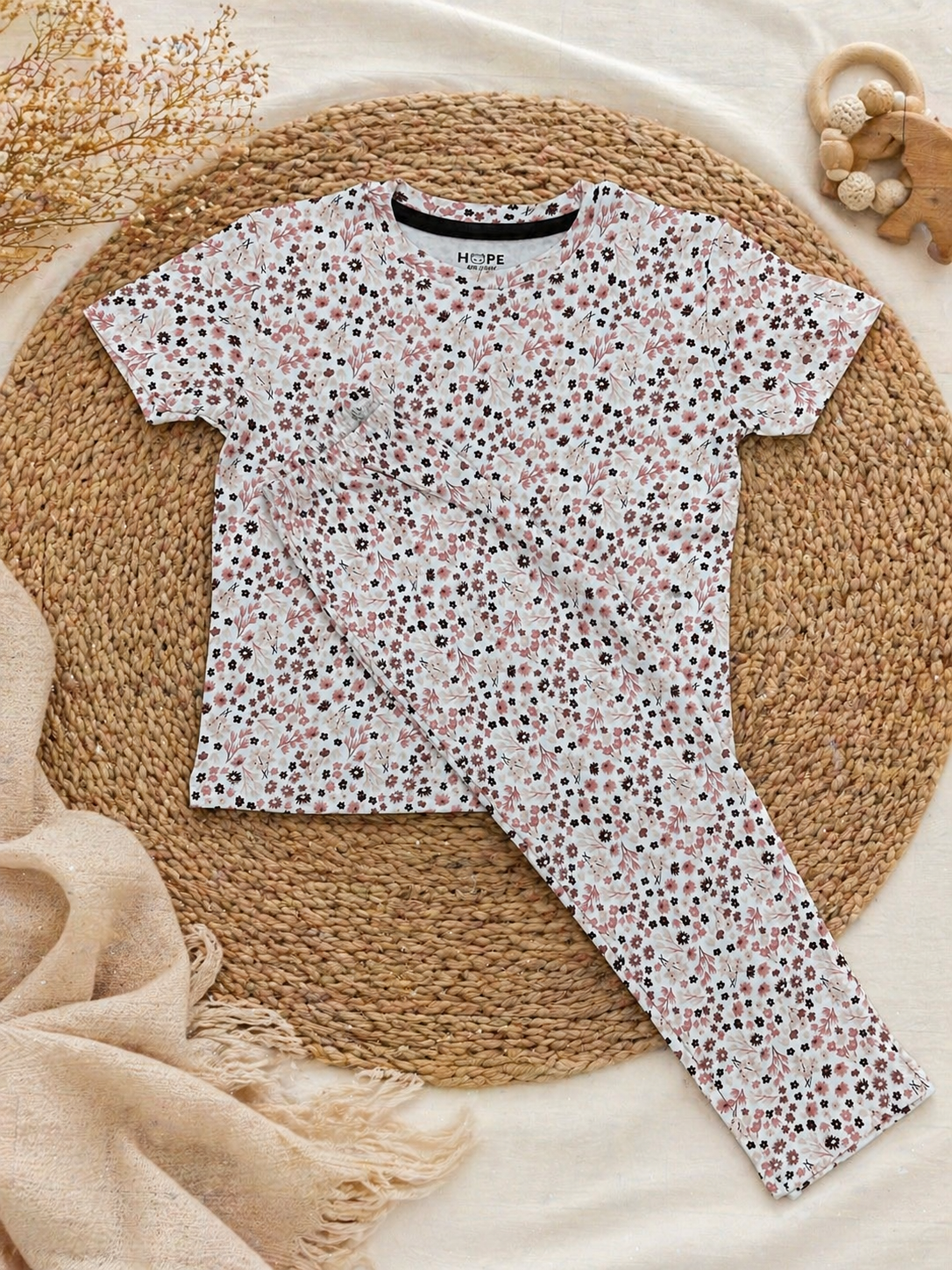 Floral Interlock Cotton Co-Ord Sets (1 Year to 5 Years)