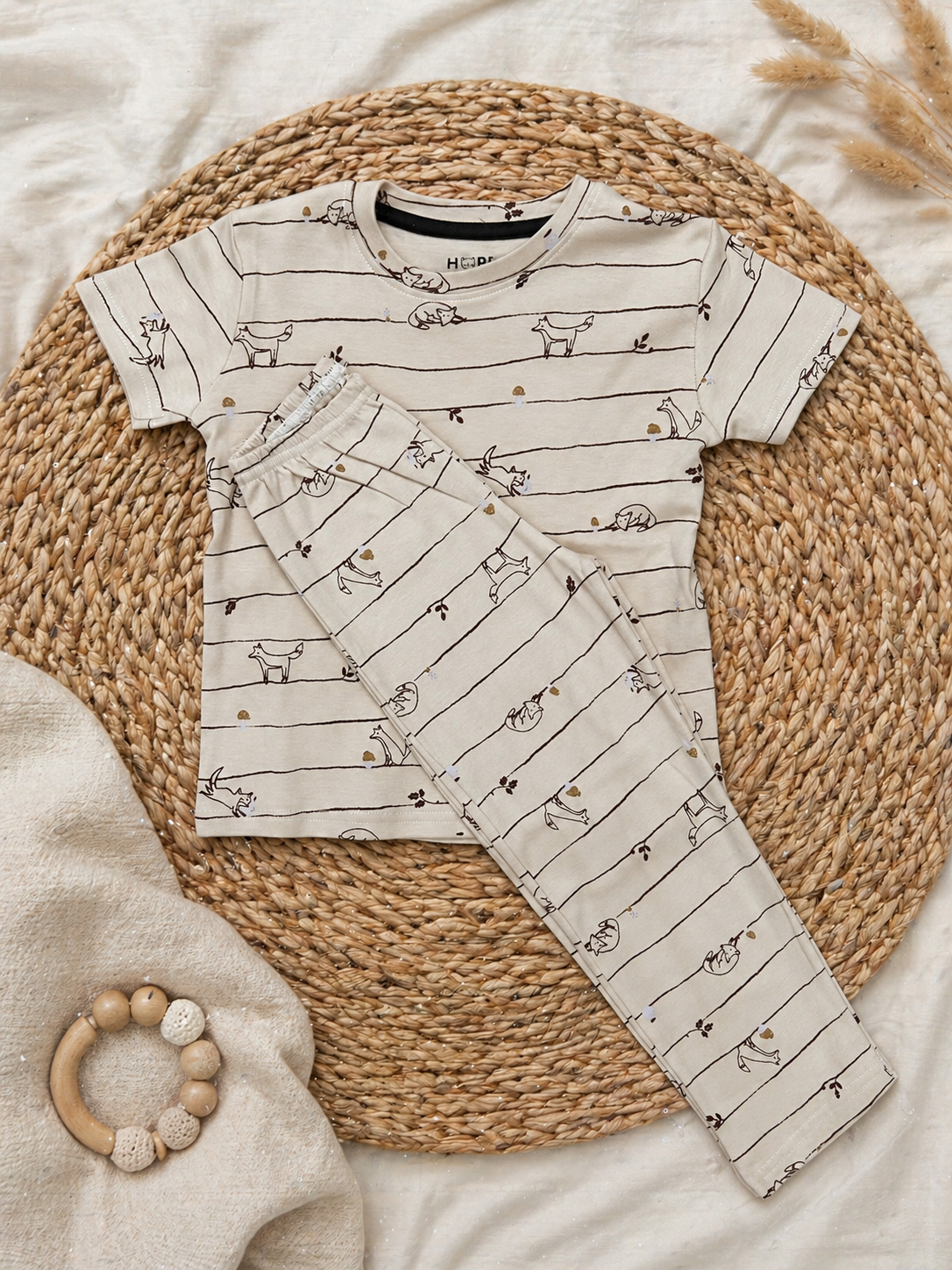 Fox & Wolf Interlock Cotton Co-Ord Sets (1 Year to 5 Years)
