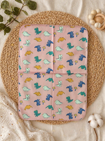 Pinkish Colorful Dino Urine Mat