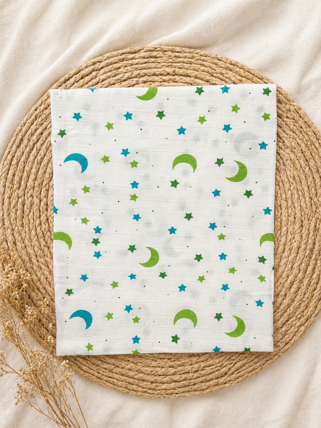 Moon & Star Muslin Swaddle