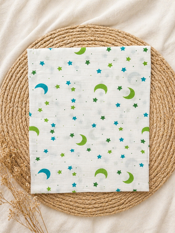 Moon & Star Muslin Swaddle