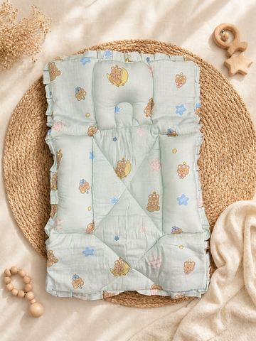 Teddy Bear Muslin Sleeping Bed