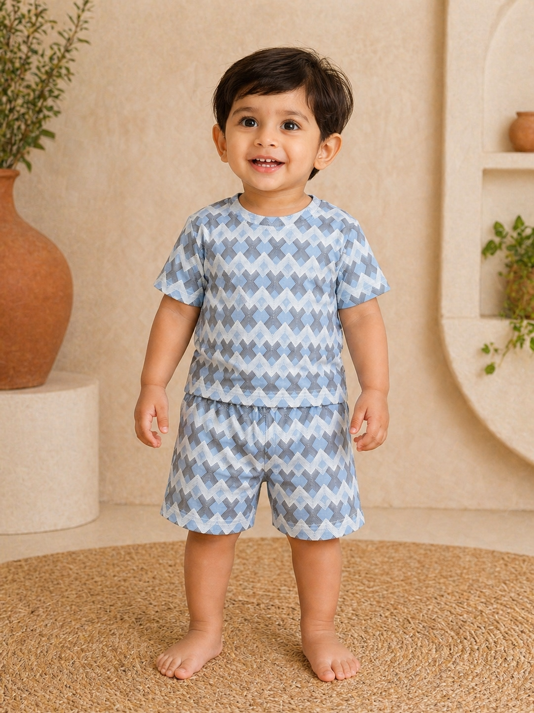 Stylish Blue Shorts Sets (1 Years  to 5 Years)