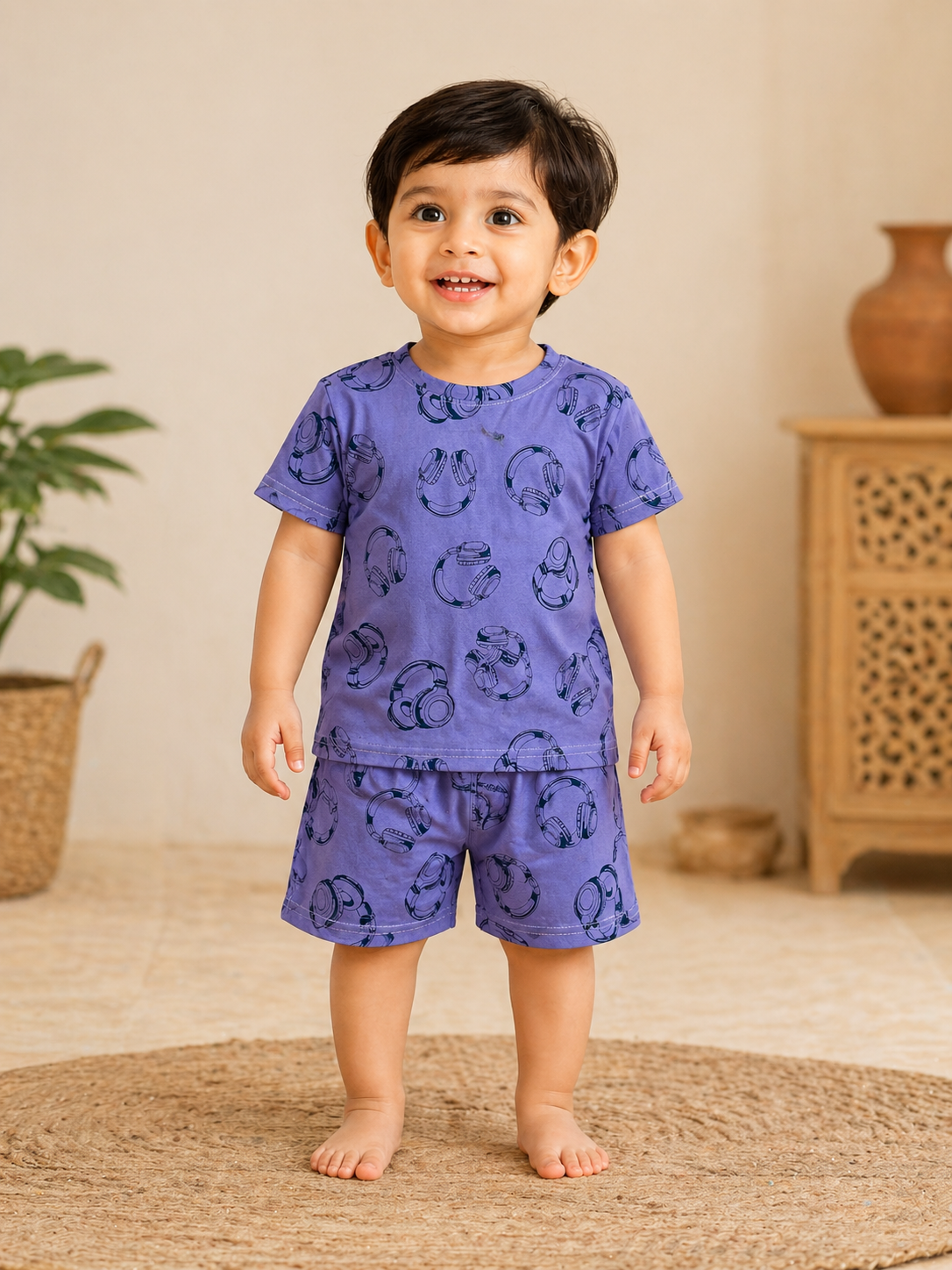 Stylish purple Shorts Sets (1 Years  to 5 Years)