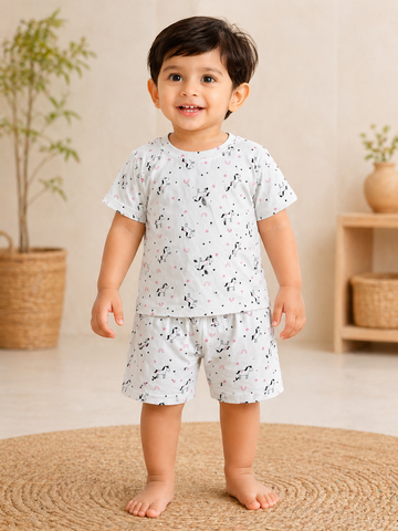 Stylish Unicorn Interlock Shorts Sets (1 Years  to 5 Years)