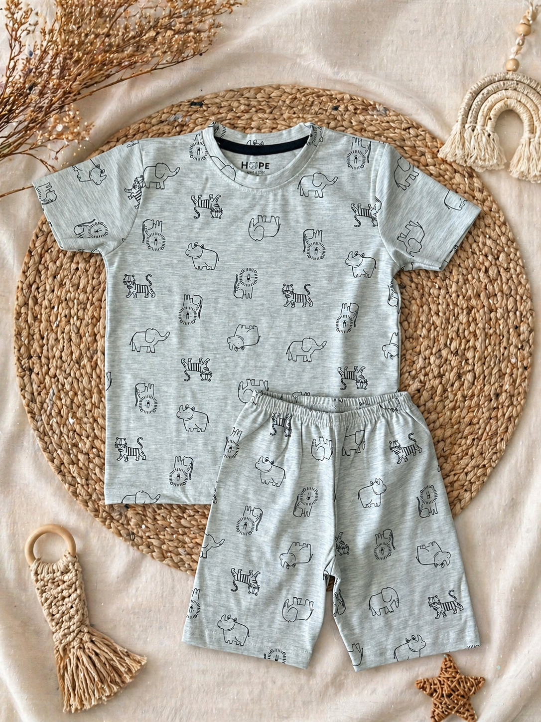 Melange Forest Themed Shorts Sets (1 Years  to 5 Years)