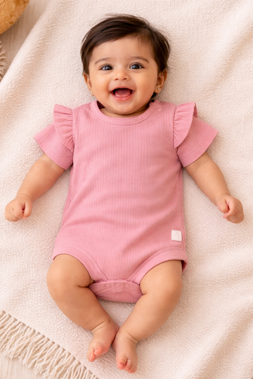 Pink Bornbaby Jumpsuit  (0 Months to 3 Months)