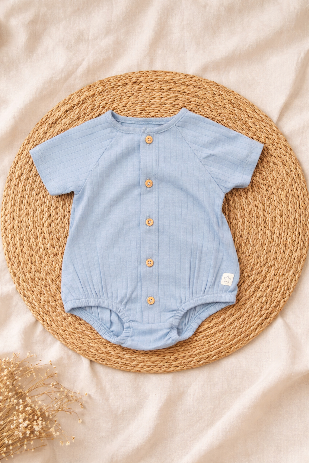 Blue Bornbaby Jumpsuit  (0 Months to 6 Months)